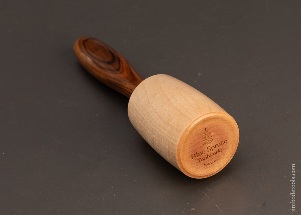 Mint-BLUE-SPRUCE-TOOL-WORKS-16-Ounce-Rosewood-&-Maple-Carving-Mallet-120678