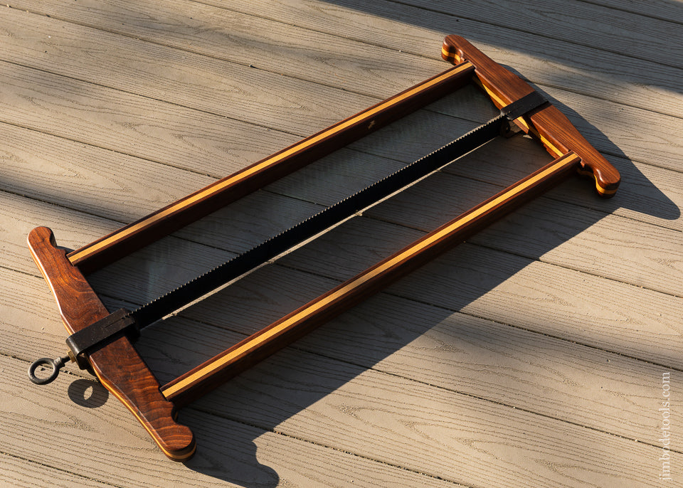 Incredible-BAD-AXE-TOOL-WORKS-30-Inch-Walnut-&-Maple-Frame-Saw-120683