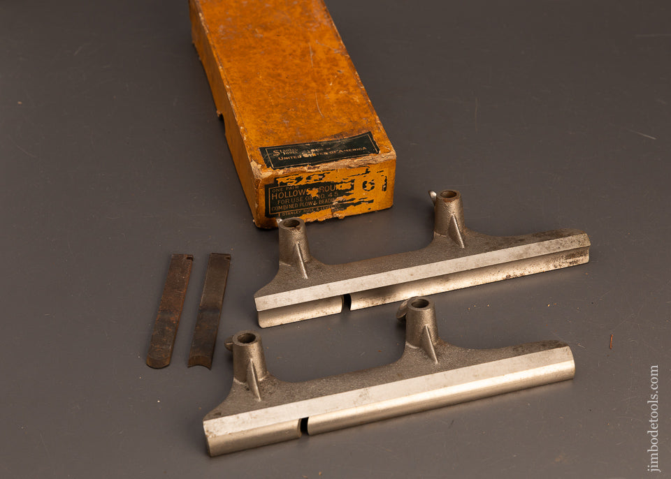 STANLEY-No.-6-Hollow-&-Round-Bottoms-for-No.-45-Combination-Plane-Near-Mint-in-Box-120719
