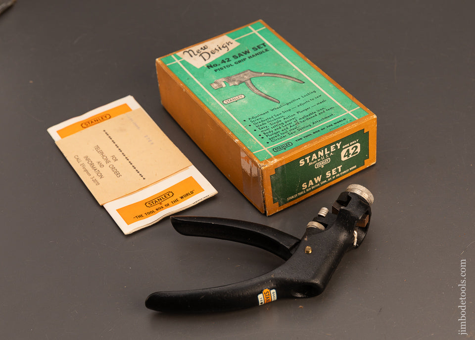 STANLEY-No.-42-Saw-Set-Mint-in-Box-120727