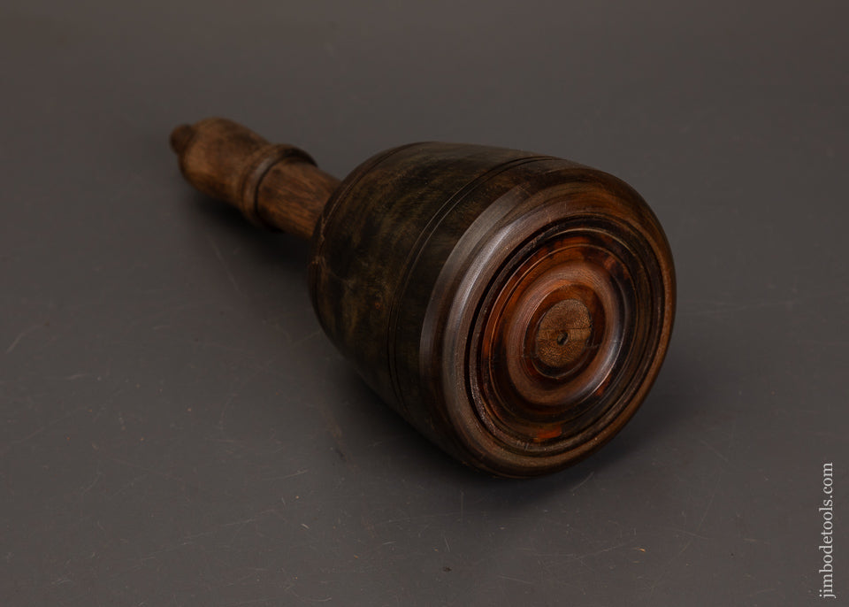 Stunning-1-Pound-9-Ounce-Fancy-Lignum-Vitae-English-Carving-Mallet-120753