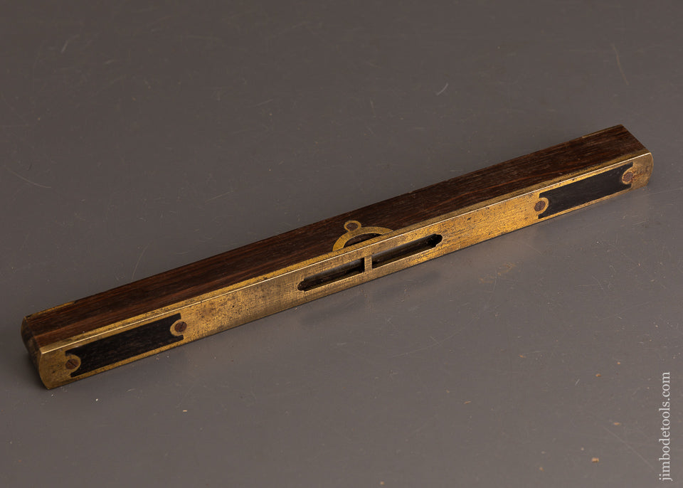 Crisp-&-Fine-11-3/4-Inch-Rosewood-&-Brass-Level-120757