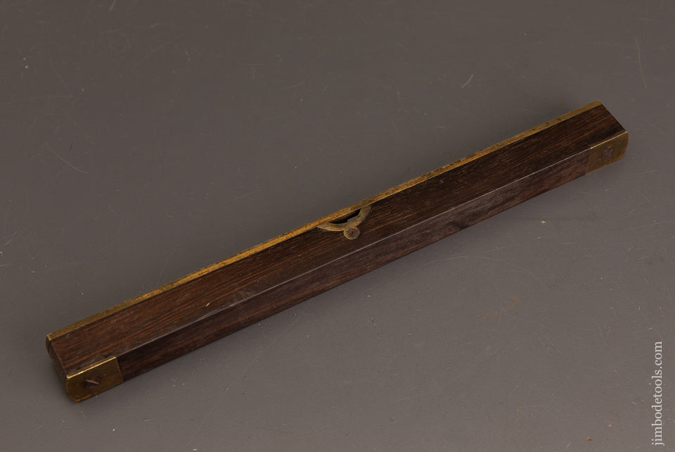 Crisp-&-Fine-11-3/4-Inch-Rosewood-&-Brass-Level-120757