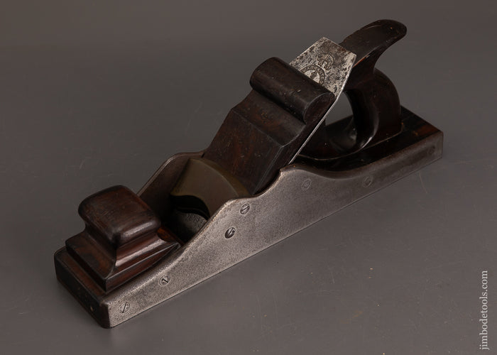 Remarkable-SPIERS-(Unmarked)-13-1/2-Inch-Rosewood-Infill-Dovetailed-Bench-Plane-120761