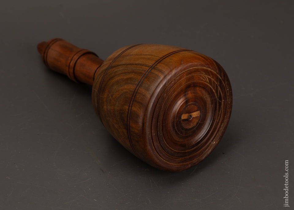 Stunning-1-Pound-13-Ounce-Fancy-Lignum-Vitae-English-Carving-Mallet-120773