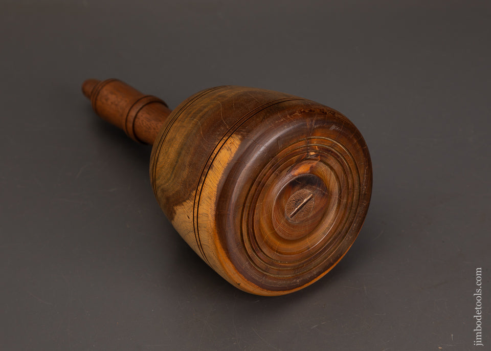 Stunning-2-Pound-7-Ounce-Fancy-Lignum-Vitae-English-Carving-Mallet-120774