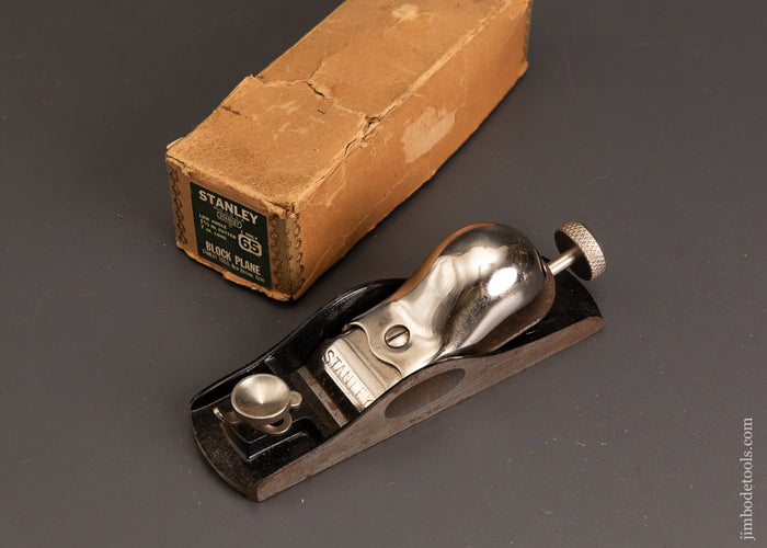 STANLEY-No.-65-Low-Angle-Block-Plane-with-Adjustable-Mouth-Near-Mint-in-Box-120819