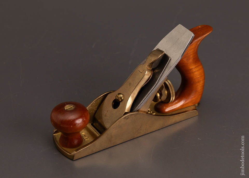 Near-Mint-Bronze-LIE-NIELSEN-No.-1-Smooth-Plane-Discontinued-@-Lie-Nielsen-120822