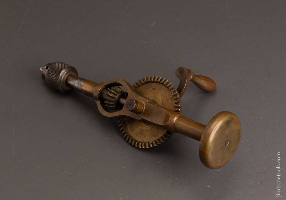 Lovely-Brass-Hand-Drill-with-Jacobs-Chuck-120825