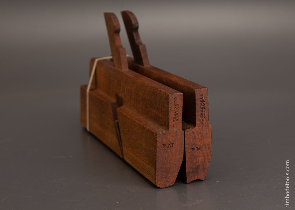 Extra-Fine-Matched-Pair-of-No.-10-Hollow-&-Round-Moulding-Planes-by-M.-CRANNELL-ALBANY-1843-78-120828