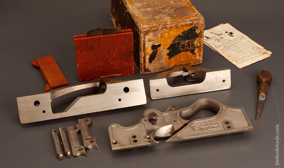 Near-Mint-in-Box-STANLEY-No.-444-Sliding-Dovetail-Plane-100%-Complete-120835-AS-OF-MAY-15