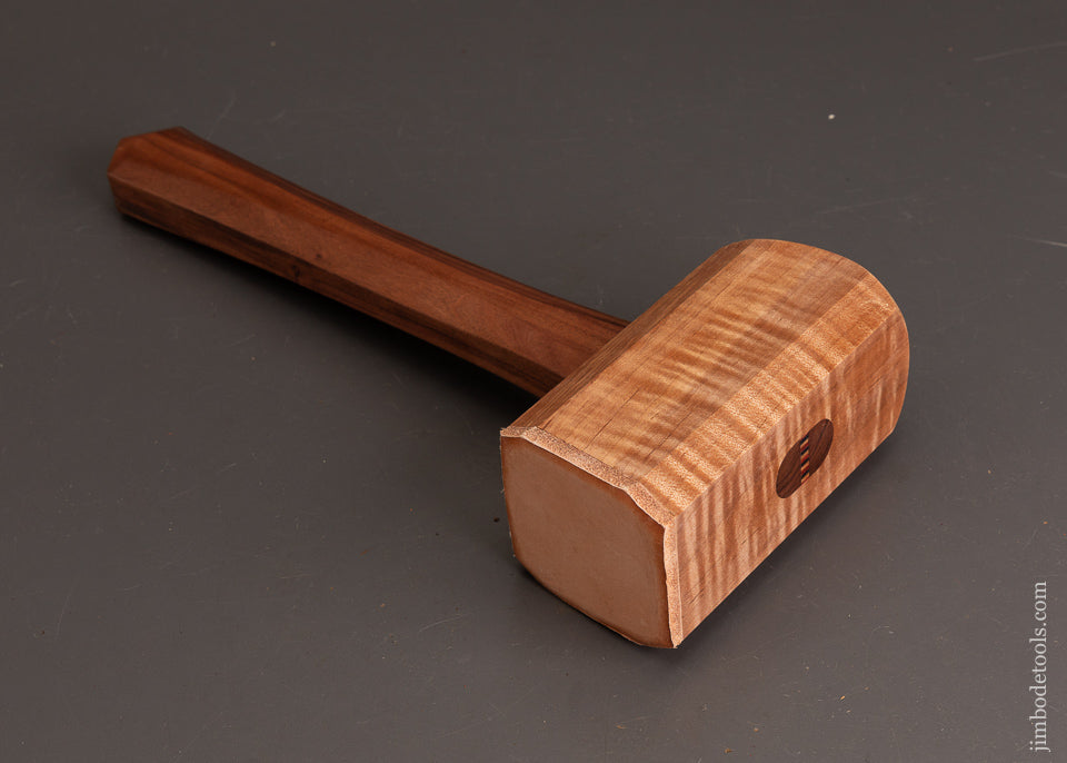 Stunning-Mint-Tiger-Maple-Mallet-by-BLUE-SPRUCE-TOOL-WORKS-1-Pound-8-Ounce-120838