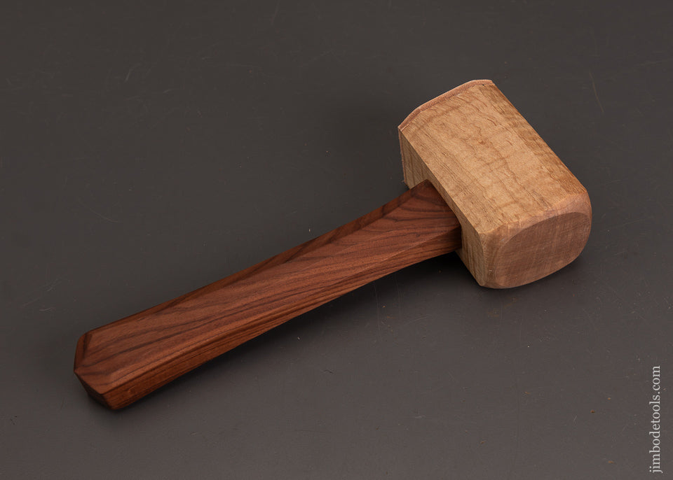 Stunning-Mint-Tiger-Maple-Mallet-by-BLUE-SPRUCE-TOOL-WORKS-14-Ounce-120839