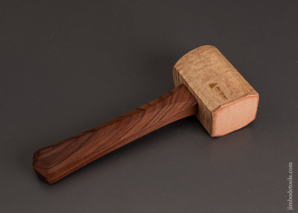 Stunning-Mint-Tiger-Maple-Mallet-by-BLUE-SPRUCE-TOOL-WORKS-14-Ounce-120839