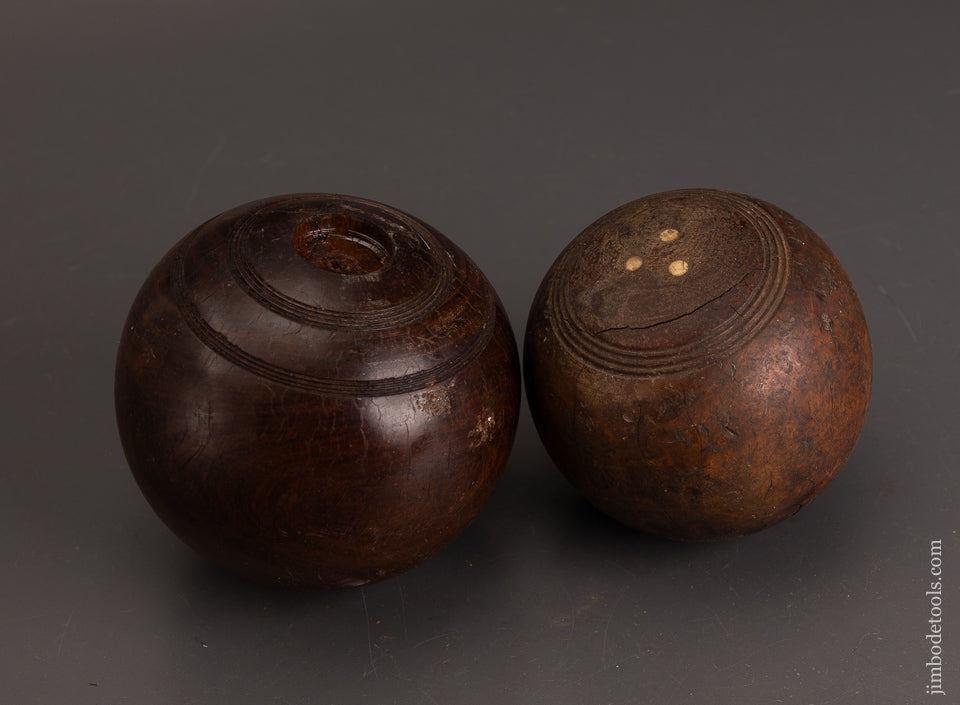 Pair-of-Lignum-Vitae-Bowls-for-Wood-Turning-Projects-&-Mallets-120872