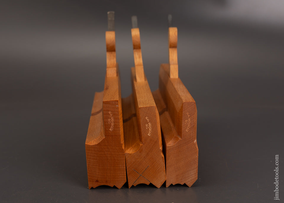 Modern-Maker-R.A.-VAUGHAN-Graduated-Set-of-3-Ovoloe-Moulding-Planes-120901