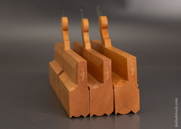 Set-of-3-Cove-Moulding-Planes-by-R.A.-VAUGHAN-Mint-120902