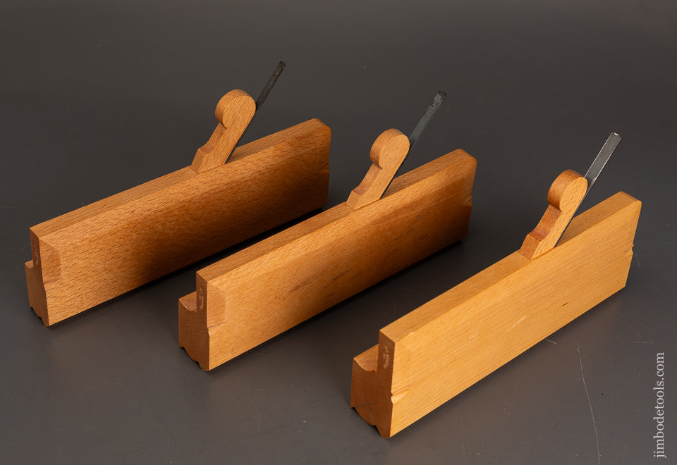 Set-of-3-Cove-Moulding-Planes-by-R.A.-VAUGHAN-Mint-120902