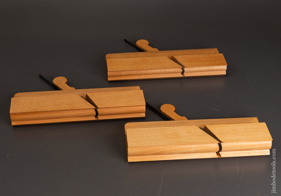 Set-of-3-Cove-Moulding-Planes-by-R.A.-VAUGHAN-Mint-120902