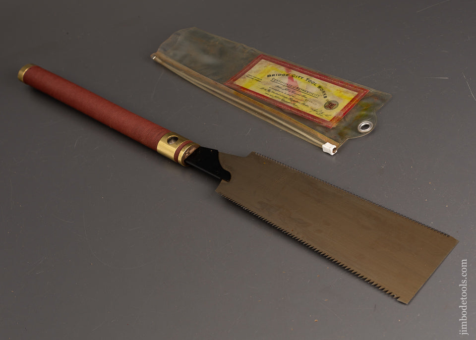 BRIDGE-CITY-TOOL-WORKS-JS-2-Japanese-Double-Edge-Saw-Near-Mint-120913