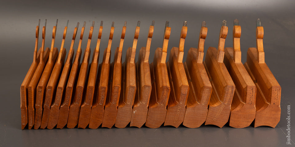 Magnificent-Set-of-18-M.S.-BICKFORD -8th-Century-Style-Hollow-&-Round-Panes-120917-AS-OF-MAY-21
