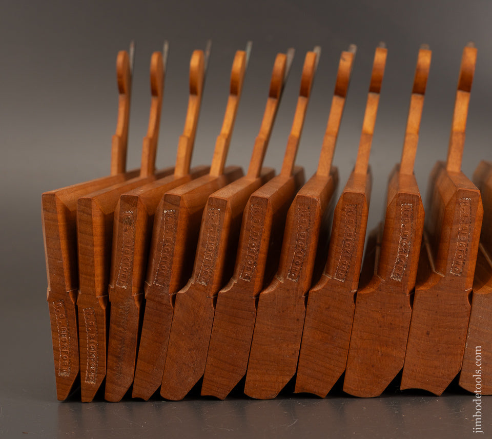 Magnificent-Set-of-18-M.S.-BICKFORD -8th-Century-Style-Hollow-&-Round-Panes-120917-AS-OF-MAY-21