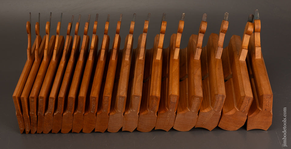 Magnificent-Set-of-18-M.S.-BICKFORD -8th-Century-Style-Hollow-&-Round-Panes-120917-AS-OF-MAY-21