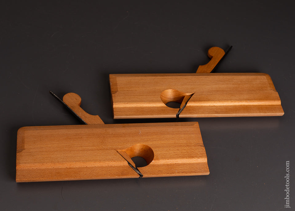 M.S.-BICKFORD-Mint-18th-Century-Style-Side-Round-Moulding-Plane-Pair-5/8-Inch-120919-AS-OF-MAY-27