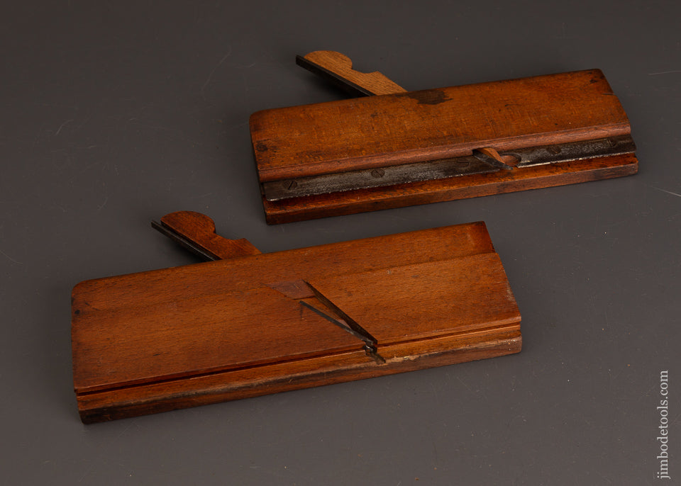 Rare-Size-GREENFIELD-TOOL-CO.-3/8-Inch-Tiny-Tongue-&-Groove-Pair-Planes-120924