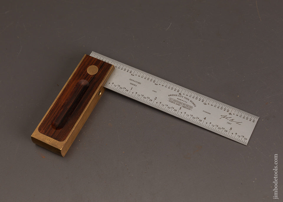 Near-Mint-BRIDGE-CITY-TOOL-WORKS-AS-7-Adjustable-Try-Square-120926