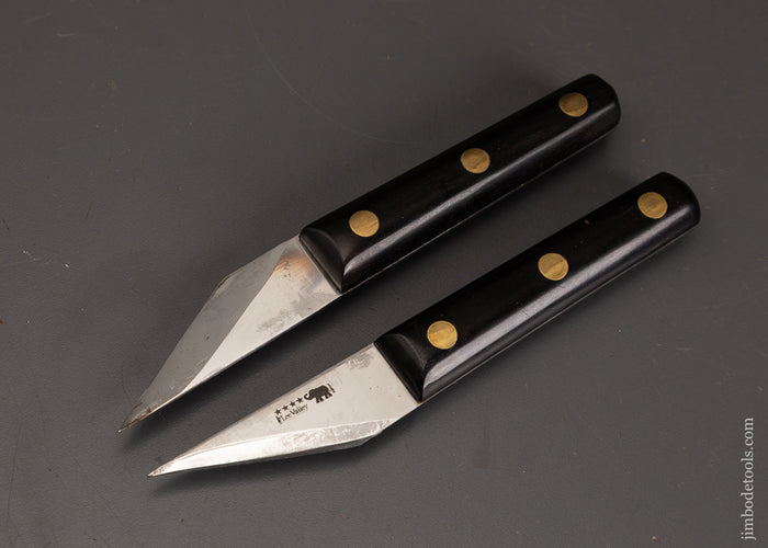 Fine-Pair-of-LEE-VALLEY,-GARRETT-WADE-Ebony-Marking-Knives-Left-&-Right-120967