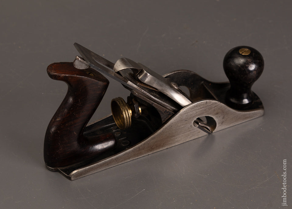 Fine-STANLEY-No.-10-1/2-Carriage-Maker’s-Rabbet-Plane-with-Hock-Iron-120975