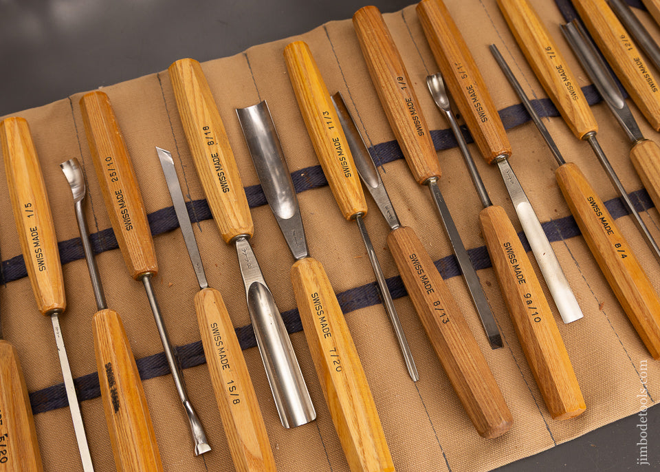 Minty-Set-of-20-PFEIL-SWISS-MADE-Carving-Chisels-120994-AS-OF-JUNE-13