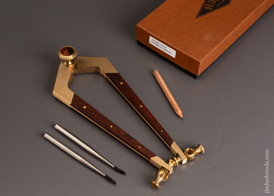BRIDGE-CITY-TOOL-WORKS-DC-40-Dividing-Compass-Mint-in-Box-121002
