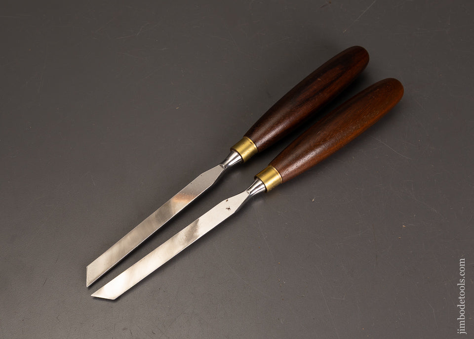 Mint-Pair-of-Rosewood-Handled-Skew-Chisels-by-CROWN-121005