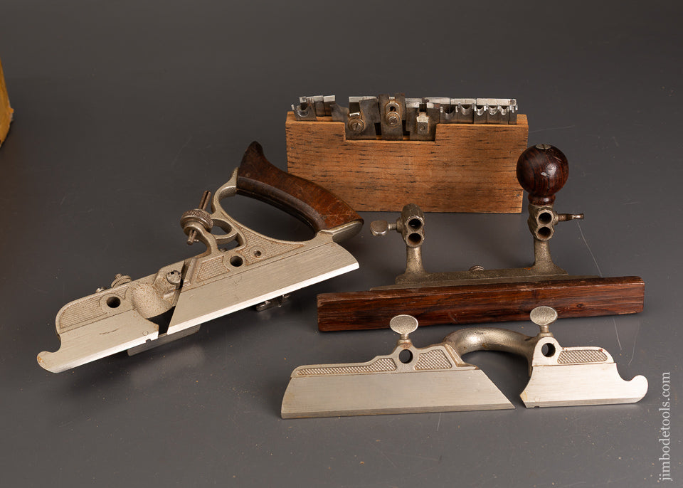 100%-Complete-&-Fine-STANLEY-No.-45-Combination-Plane-in-Original-Box-121028