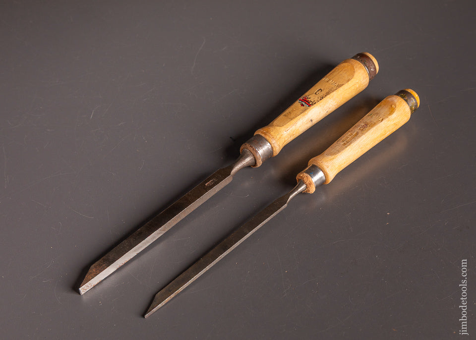 Extra-Fine-Pair-of-ULMIA-Mortise-Chisels-1/8-Inch-&-1/4-Inch-Sizes-121044