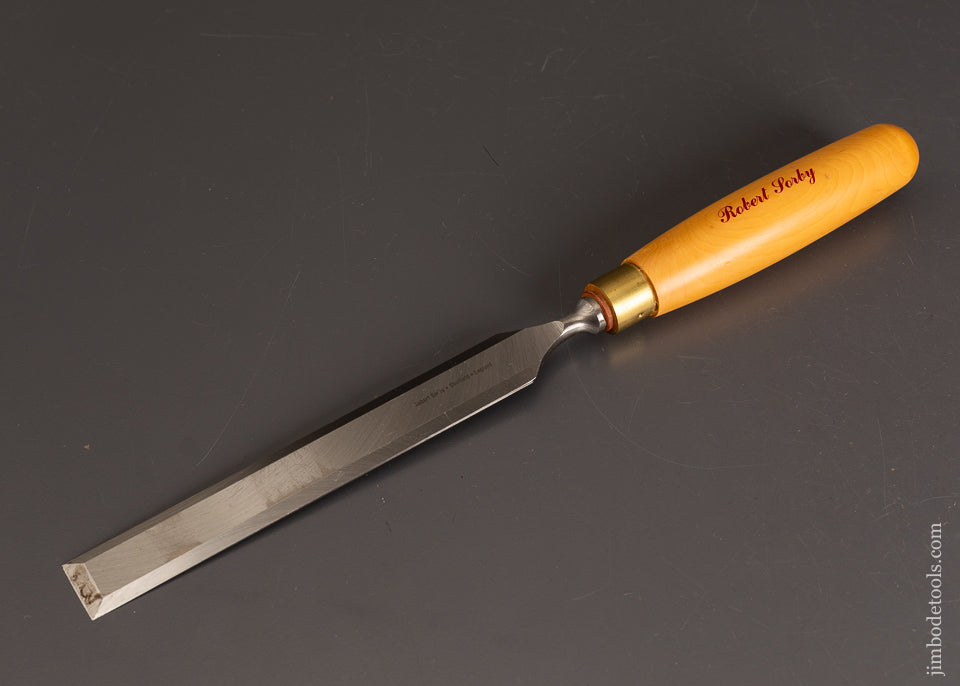 Near-Mint-SORBY-1-x-15-Inch-Boxwood-Handled-Paring-Chisel-121052