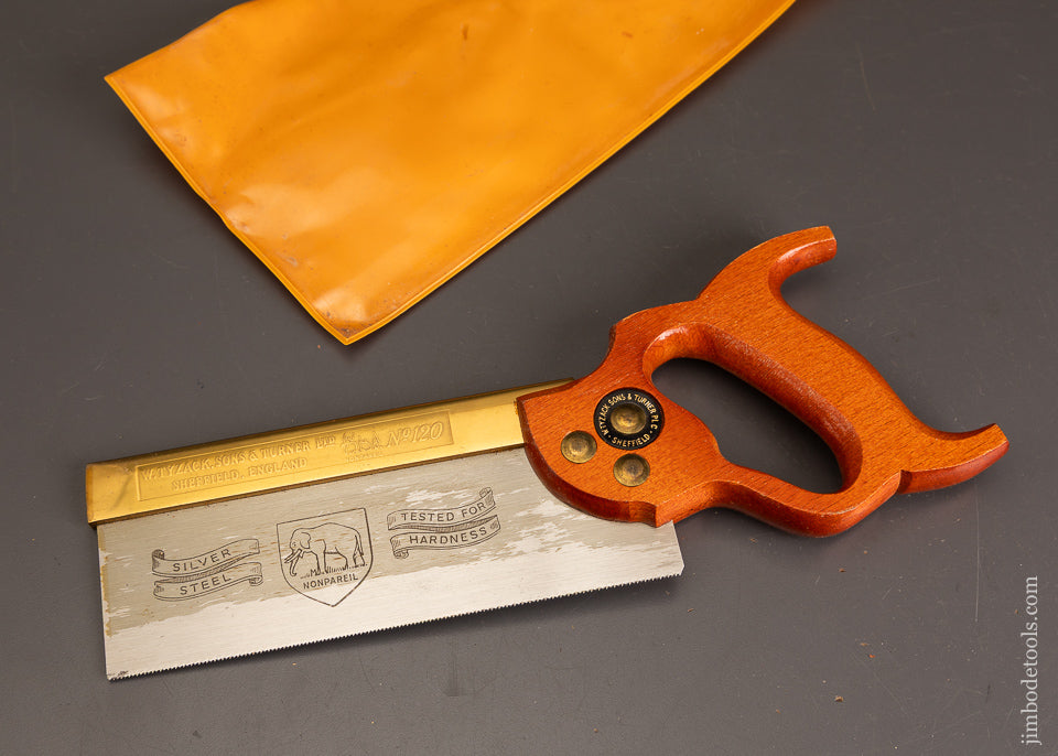 Near-Mint-TYZACK-Brass-Back-Dovetail-Saw-121096