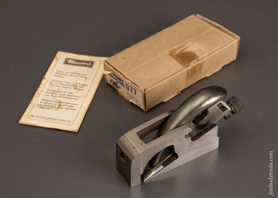 Near-Mint-in-Box-RECORD-No.-077-Bullnose-Shoulder-Plane-121098