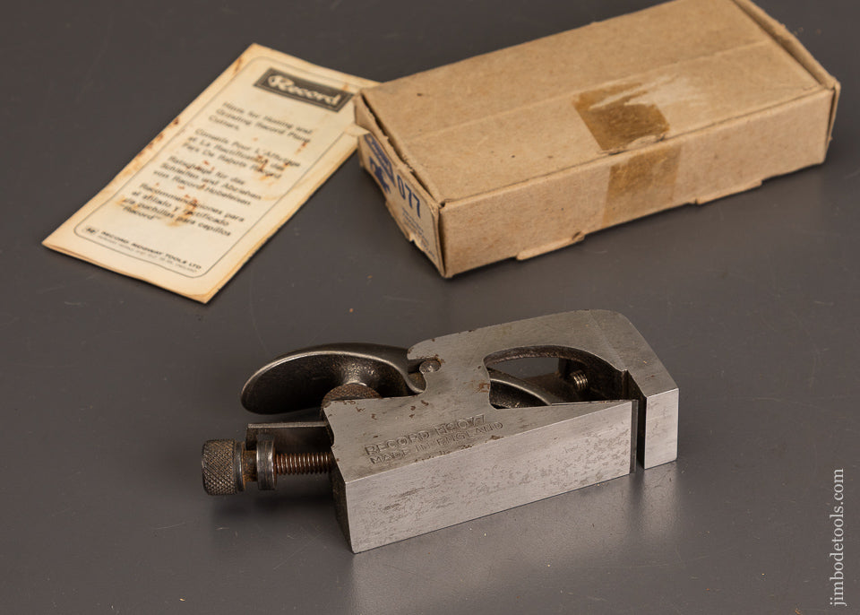 Near-Mint-in-Box-RECORD-No.-077-Bullnose-Shoulder-Plane-121098