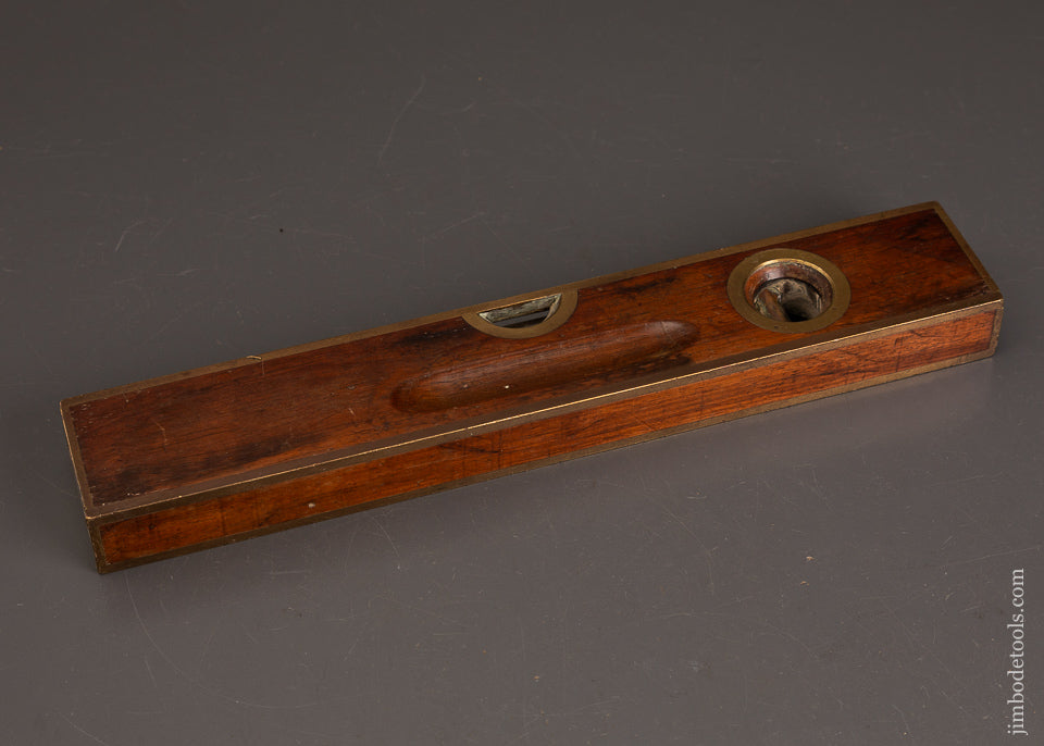 Extra-Fine-STANLEY-No.-98-Brass-Bound-Rosewood-Level-12-Inch-121111A