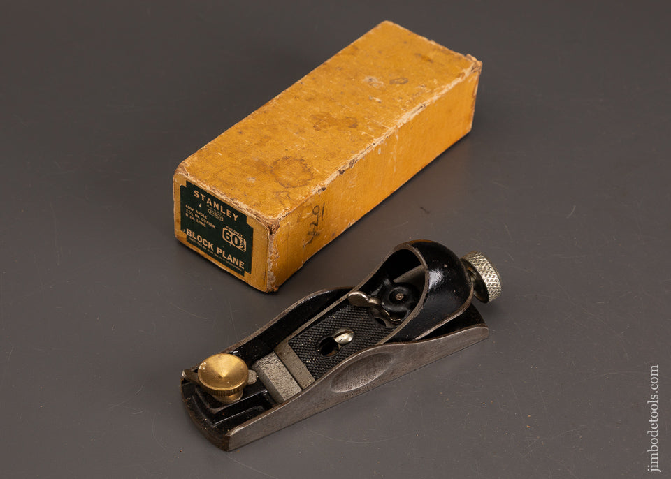 Fine-STANLEY-No.-60-1/2-Low-Angle-Block-Plane-in-Original-Box-121143