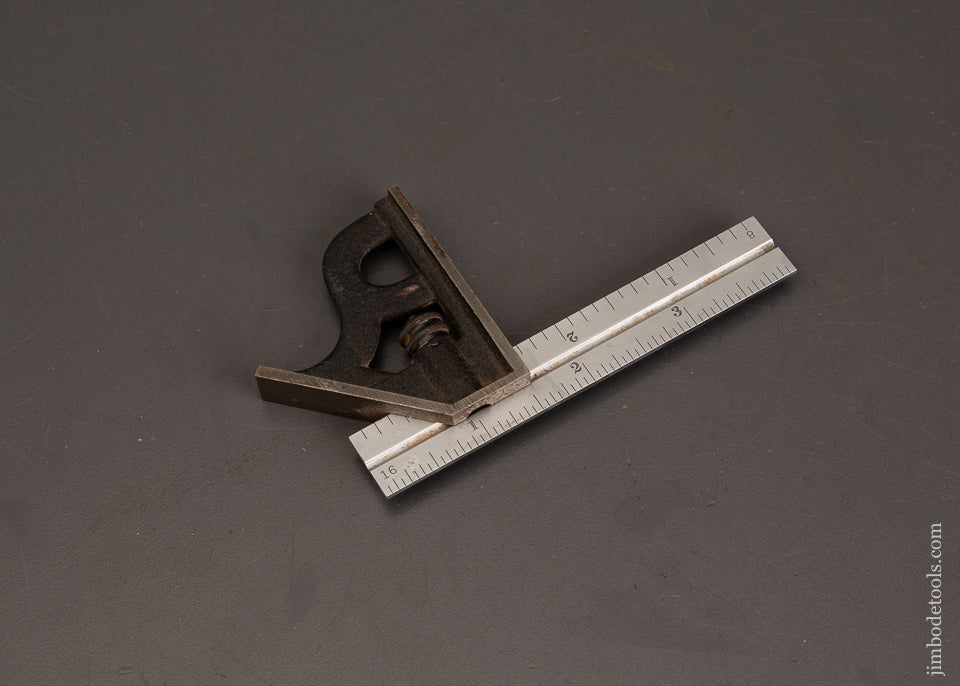 Near-Mint-Tiny-4-Inch-STARRETT-Combination-Square-121196