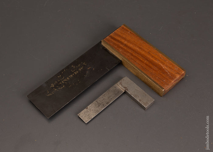 ROB’T-SORBY-Gilt-Edge-Try-Square-&-Unmarked-Machinist’s-Square-121197