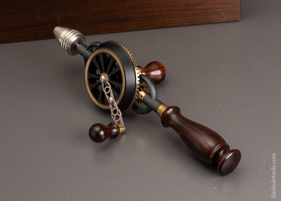 1998-BRIDGE-CITY-TOOL-WORKS-CT-6-Rosewood-Hand-Drill-Dead-Mint-in-Original-Presentation-Box-121209-AS-OF-JUNE-24
