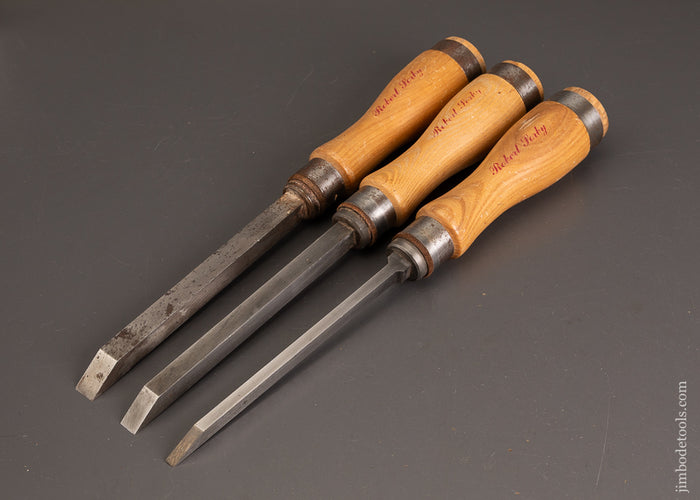 Near-Mint-Set-of-3-SORBY-Heavy-Mortise-Chisels-121217