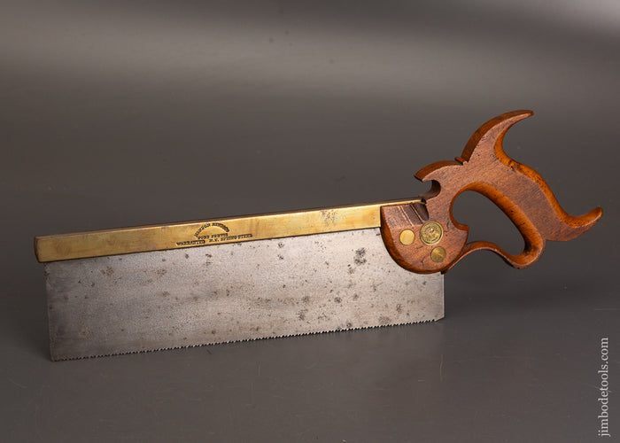 Very-Rare-&-Fine-MONDON-KING-&-CO-PORT-JERVIS,-N.-Y.-Brass-Back-Saw-121230