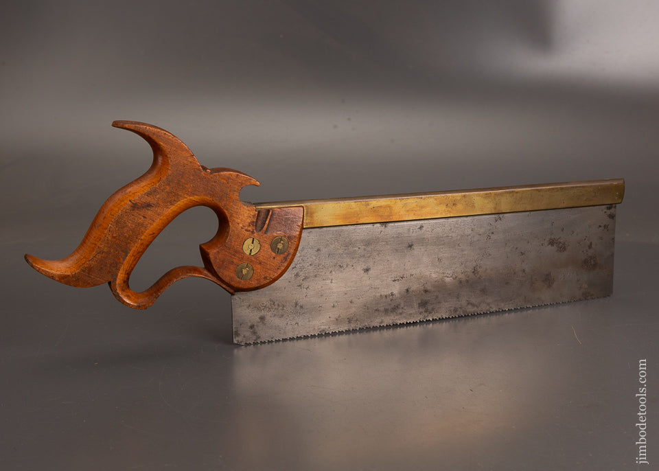 Very-Rare-&-Fine-MONDON-KING-&-CO-PORT-JERVIS,-N.-Y.-Brass-Back-Saw-121230