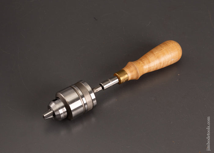 LIE-NIELSEN-Tiger-Maple-Tool-Handle-with-3-Jaw-Chuck-121235